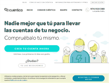 Tablet Screenshot of cuentica.com
